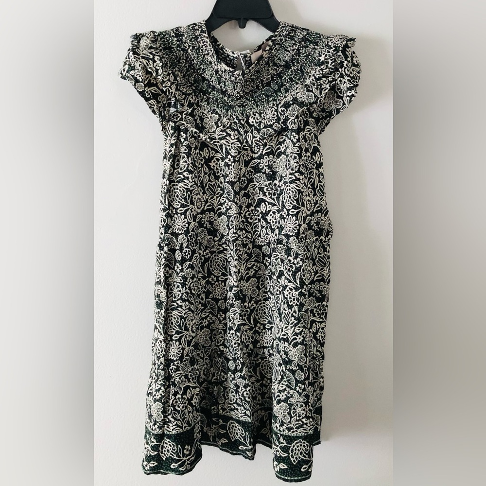 LOFT Floral Smocked Yoke Mini Dress - Picture 2 of 6